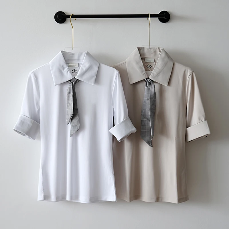 

Golf clothing women's shirts summer new elegant temperament tops GOLF casual sports breathable quick-drying short-sleeved jersey