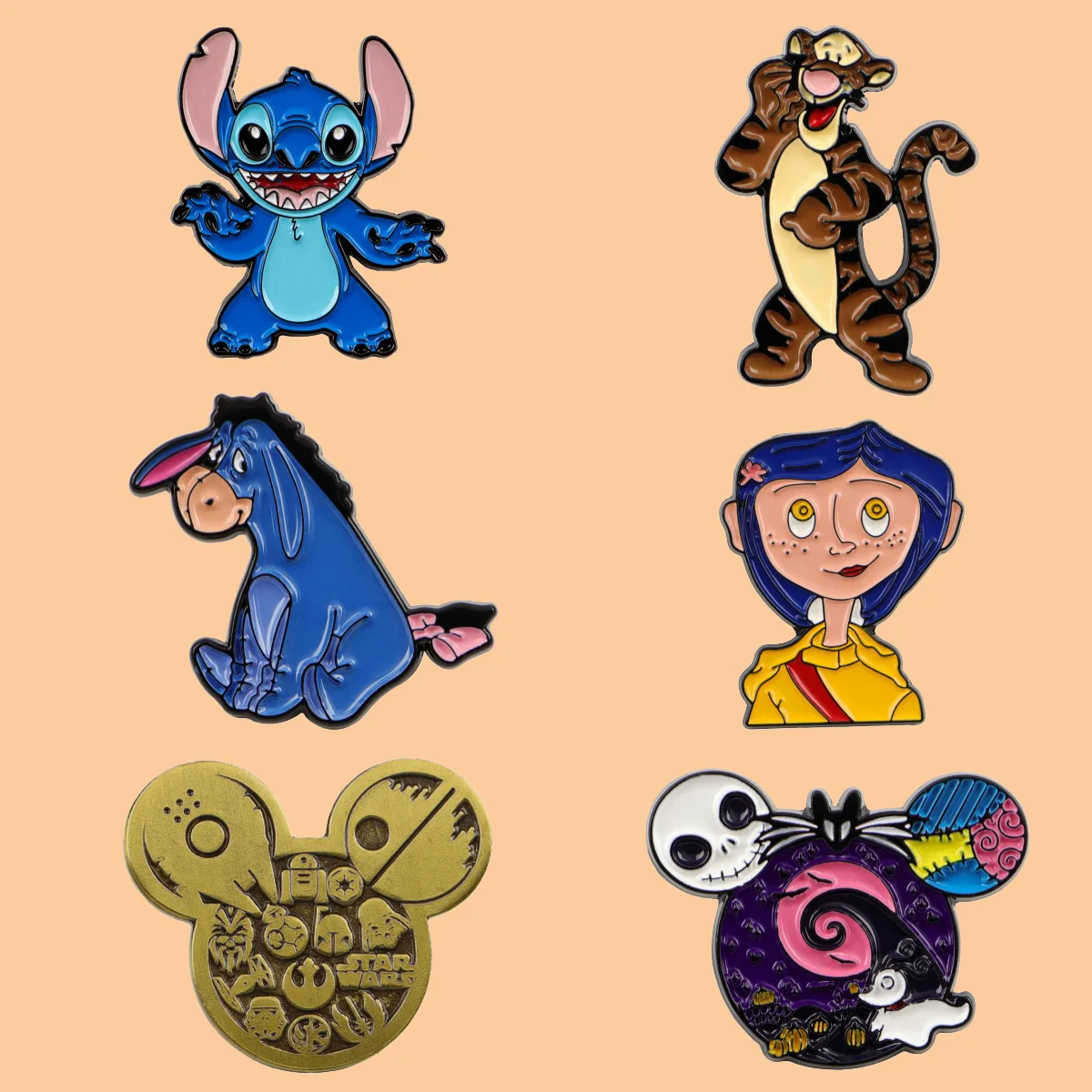 Эмалированная брошь MINISO