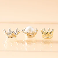 10pcs stereo crown series alloy pendant jewelry gift diy charms for jewelry making necklace earring pendant manual wholesale