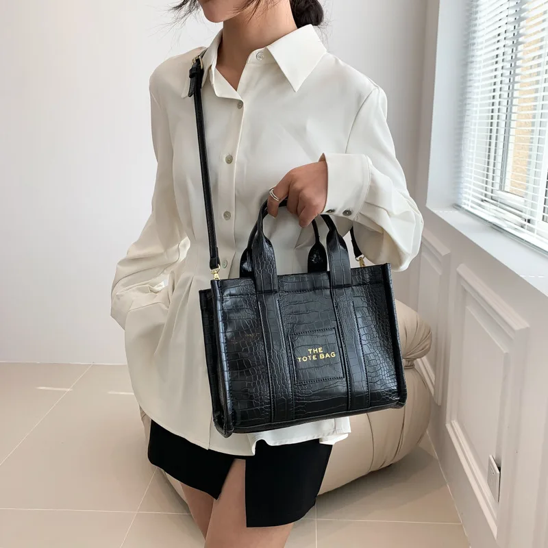 

Luxury Designer Tote Fashion Alligator Women Handbags Crocodile Pattern Shoulder Crossbody Bags for Women 2023 Shopper Purses