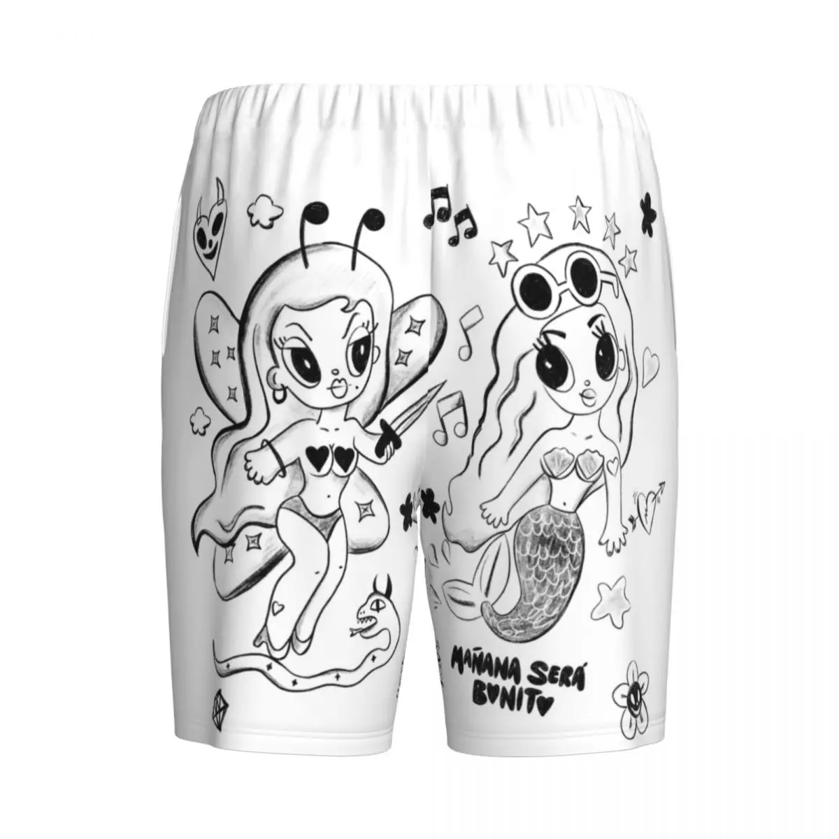Пижама Sirena Karol G Music Мужская нижняя одежда для сна шорты отдыха эластичная с