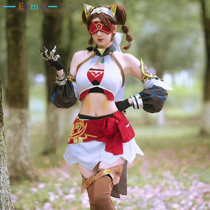 

Костюм для косплея Game Genshin Impact Sumeru, женский сексуальный костюм для вечерние с глазным патчем, униформа для Хэллоуина и карнавала на заказ