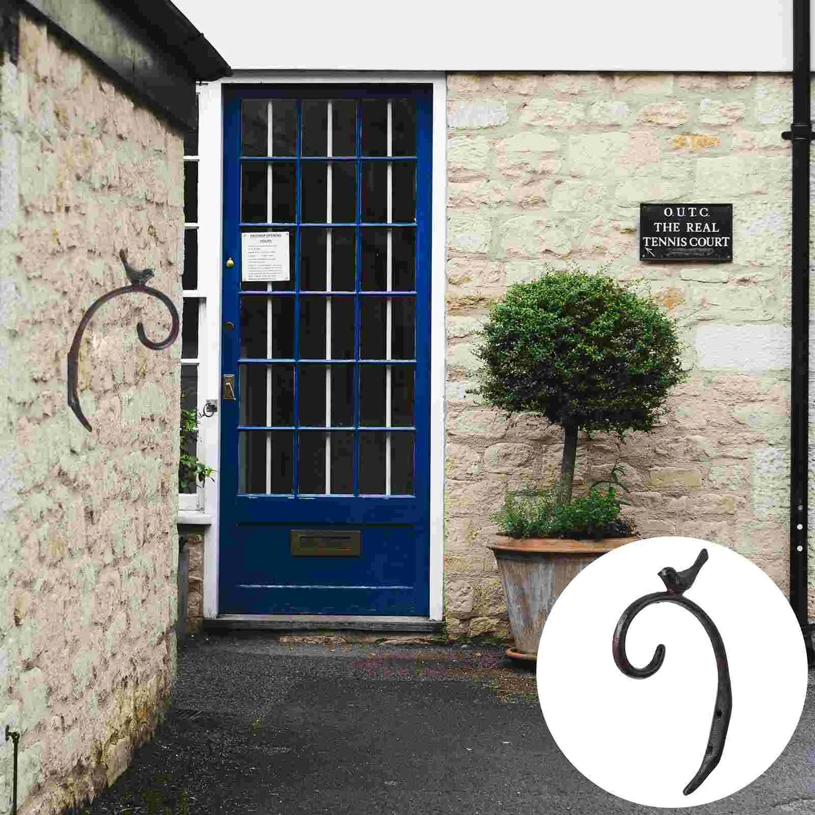 

Hook Hanging Wall Flower Pot Hooks Hanger Bracket Basket Iron Planter Planters Holder Balcony Decorative Holders Ring Flowerpot