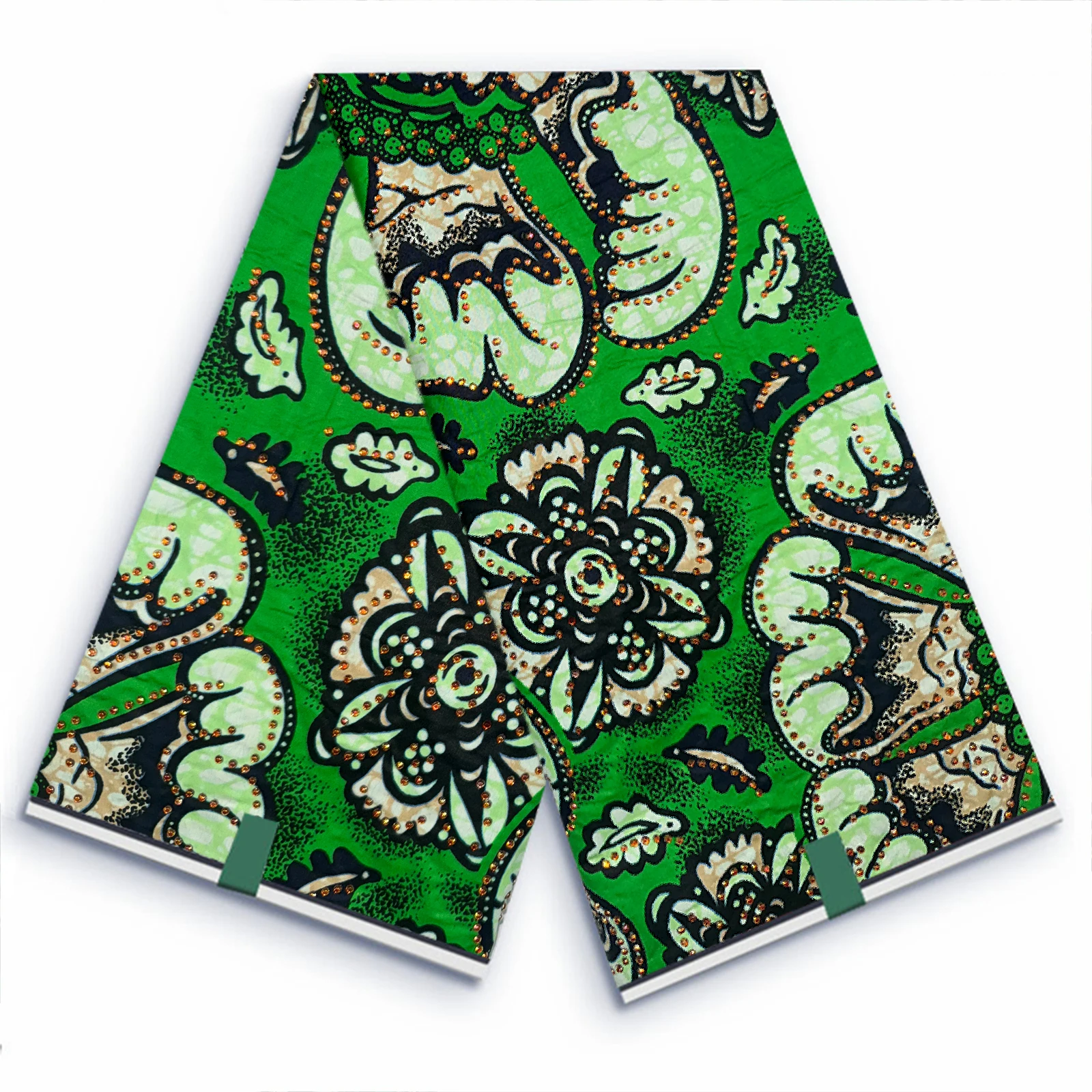 Высококачественная африканская ткань со стразами дизайн воска Анкара блок-принт