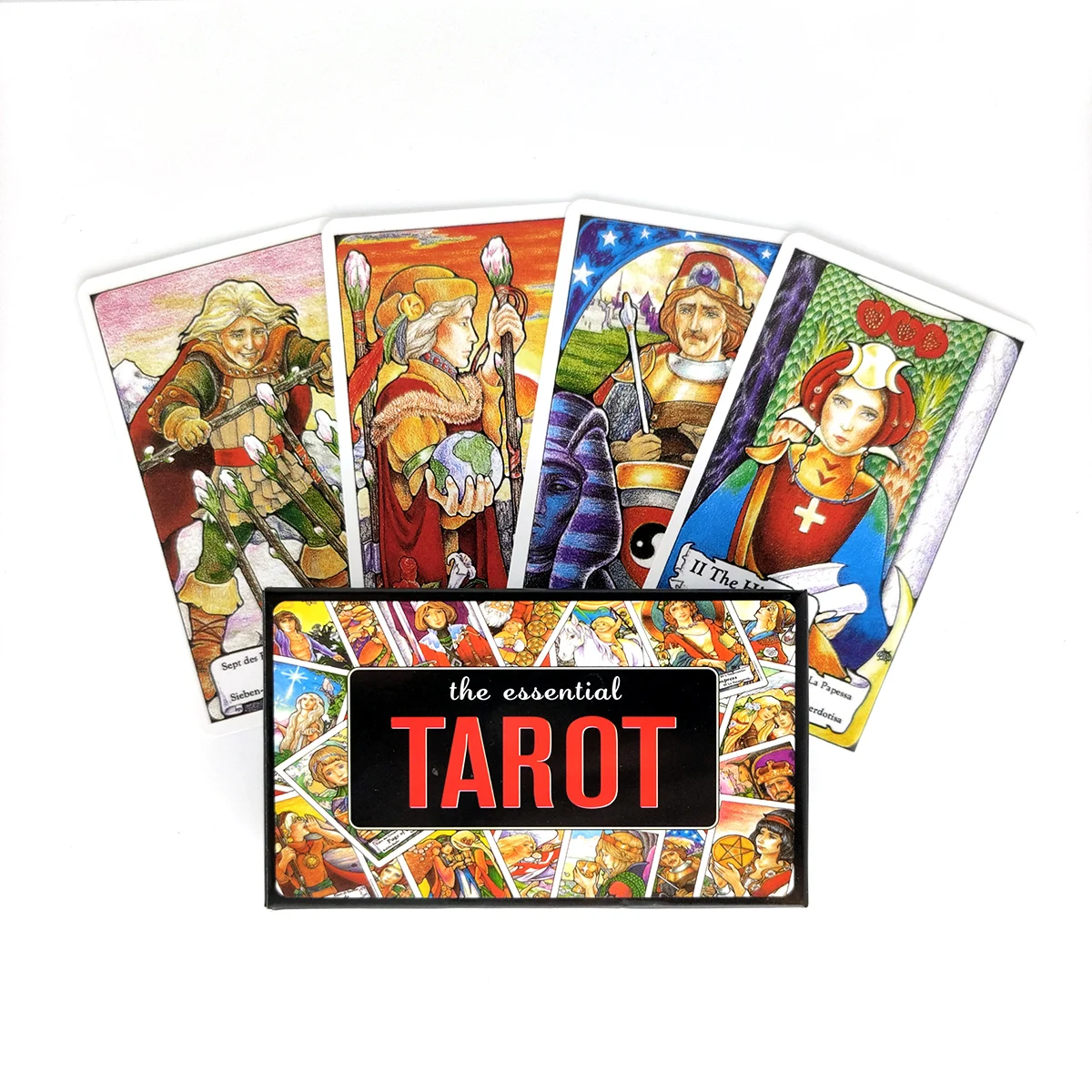 

The Essential Tarot Deck Coated Paper Mysterious Divination Gameplay Fate Tarot Card Table Game Board Game