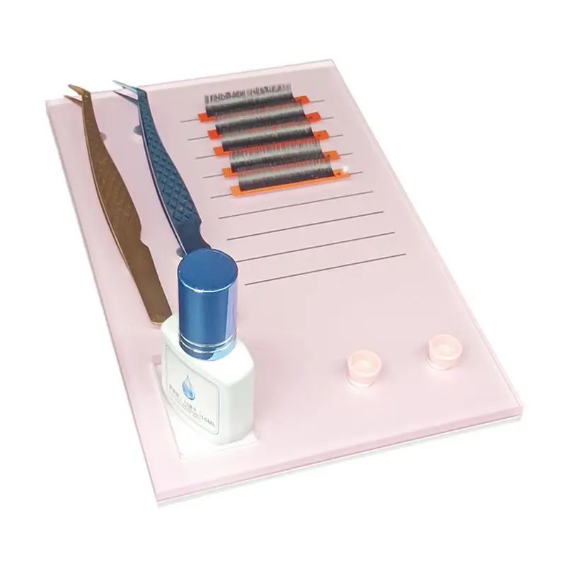 

Lash Beauty Tool Holder Eyelash Extension Hand Pallet Tray Lash Tray Strip Palette Simple Eyelash Extension Tool Tray Fits Most