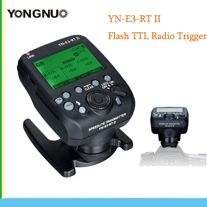 YONGNUO YN-E3-RT II Вспышка TTL радиопередатчик Speedlite как фотовспышка для Canon 600EX-RT ST-E3-RT