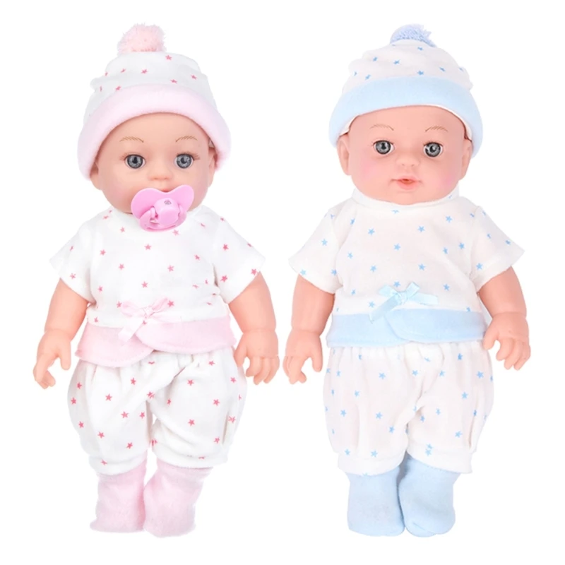 

12'' Baby Reborns Toy Cuddle Doll Soft Vinyl Child Playhouse Doll Children Gift
