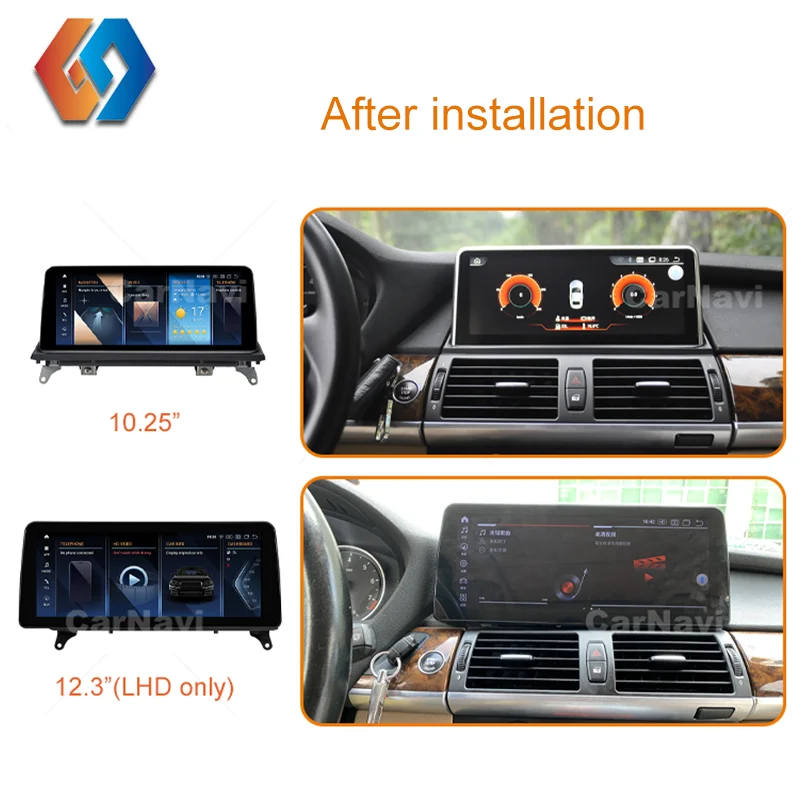 

x5 x6 e70 e71 Android 12 Car Stereo for BMW Real HD 1920x720 Video Player Multimedia Built-in GPS WiFi BT5.0 4G LTE Google Map