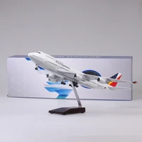 47cm 1150 scale diecast model philippine airlines boeing 747 resin airplane airbus with light and wheels toy collection display