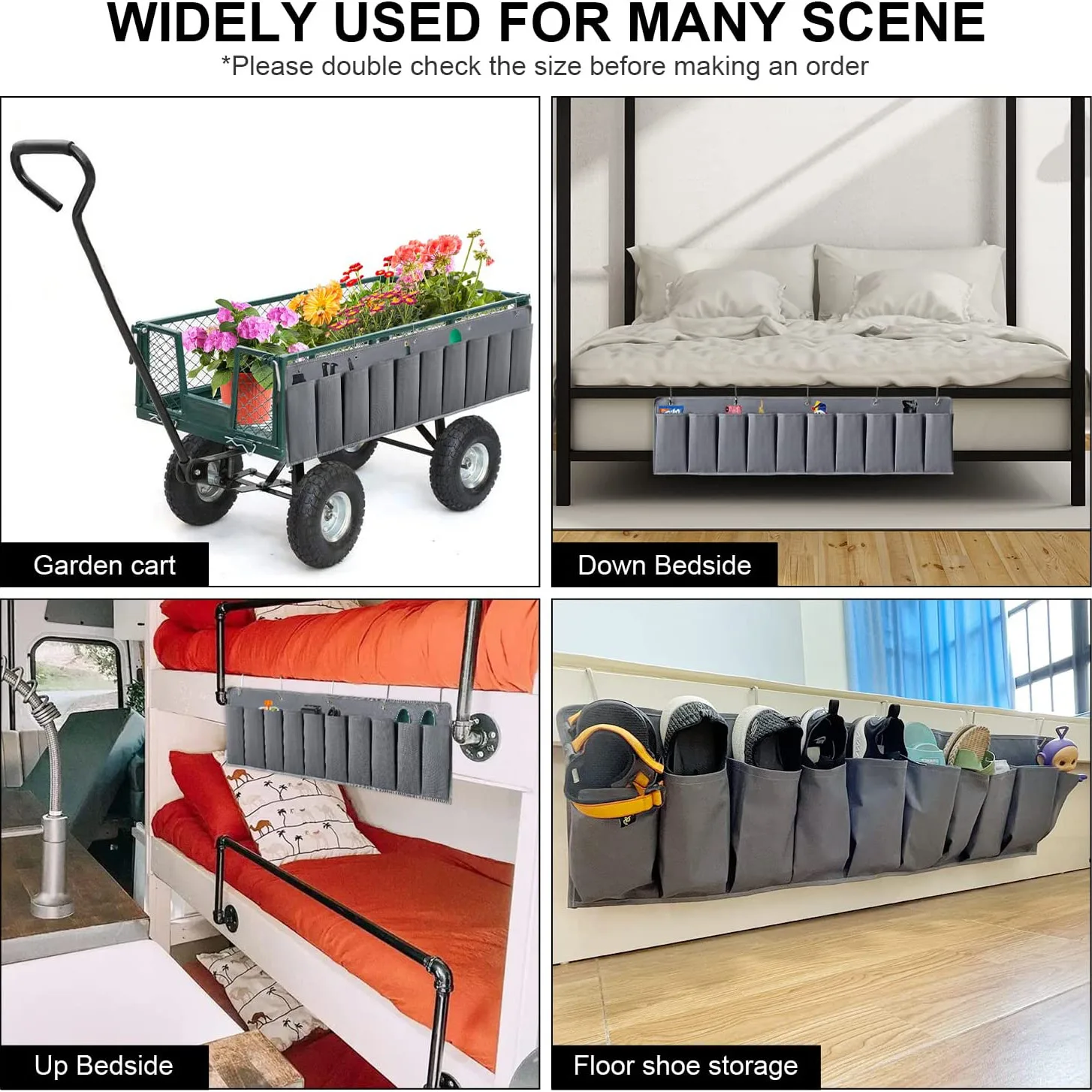 10 карманов, прикроватная сумка для хранения с крючками для игрушек, пультов дистанционного управления, органайзер для хранения обуви, Подвесные карманы