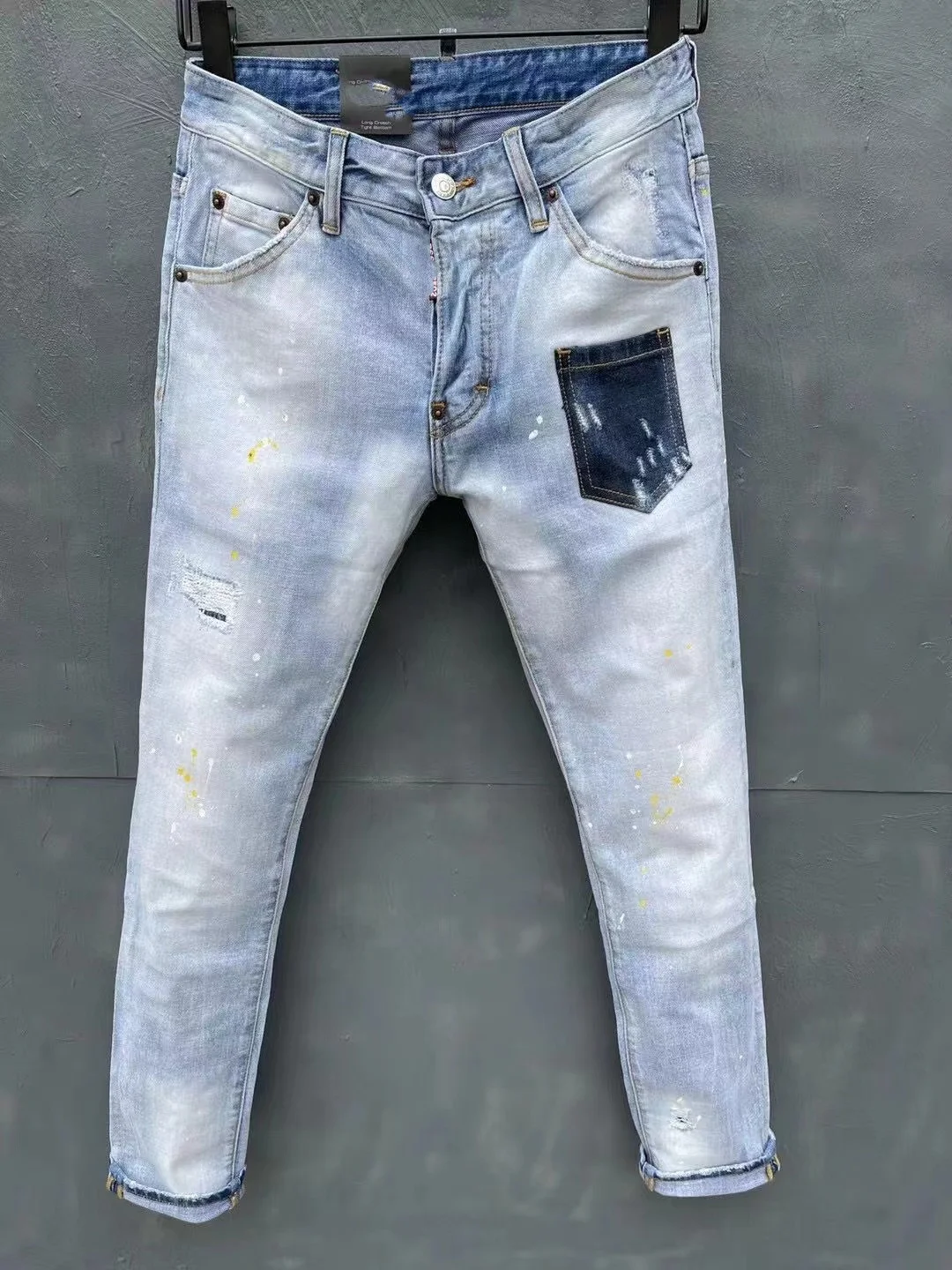 Fashion zc9960 Men's Jeans 2022 Runway Luxury European Design party style Men's Clothing