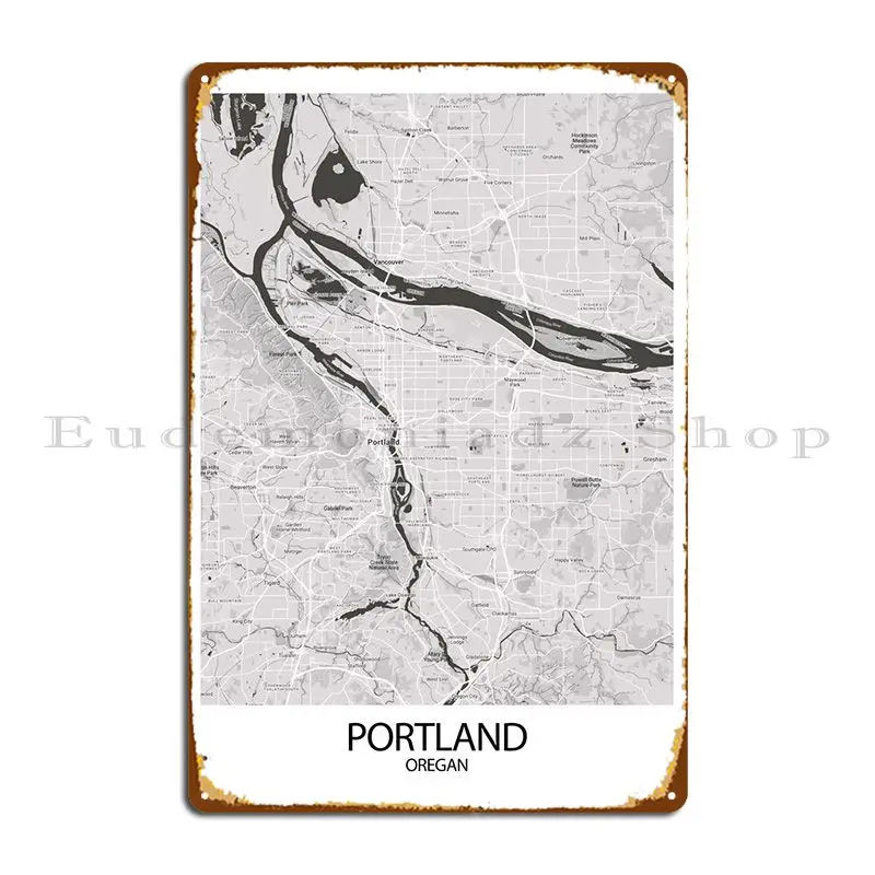 

Poster Portland Metal Sign Rusty Pub Designing Character Kitchen Tin Sign Poster