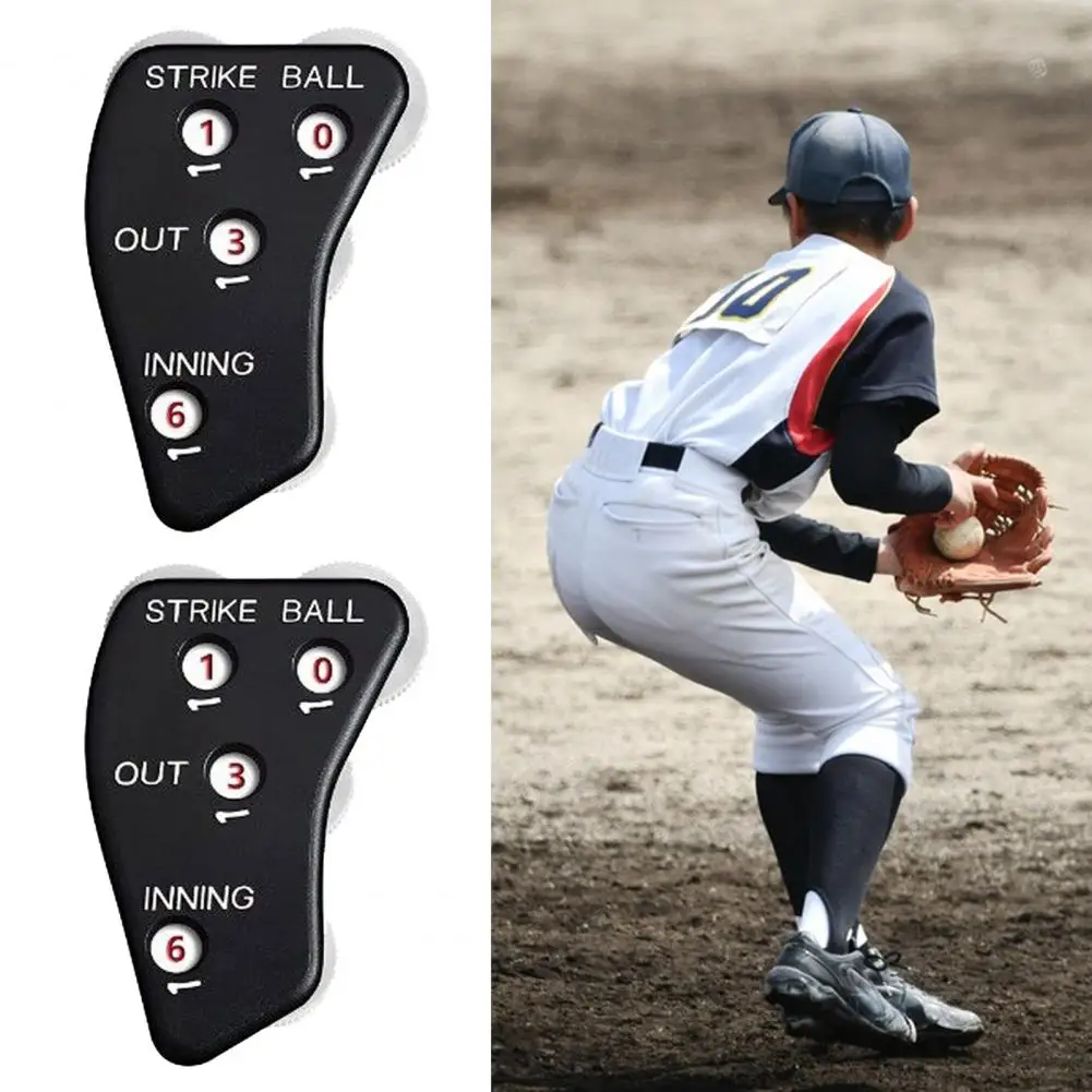 

Convenient Clear Print Comfortable Grip 4 Wheel Umpire Indicator Baseball Sports Referee Counter Baseball Clicker