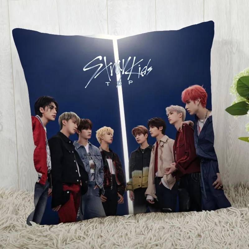 

Pillow Cover Customize Stray Kids Pillow Case Modern Home Decorative Pillowcase For Living Room 45X45cm