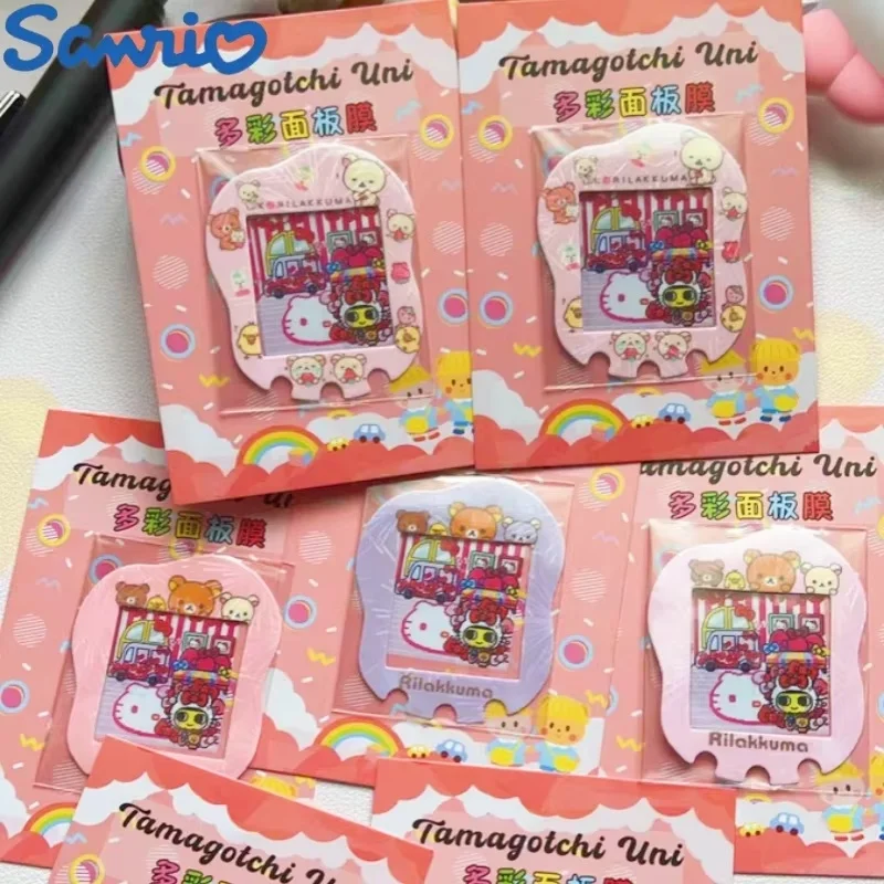 Hot sale Sanrio Tamagotchi Uni Faceplate Silicone Protective Film Kawaii Sticker Cute Hellokitty Ornament