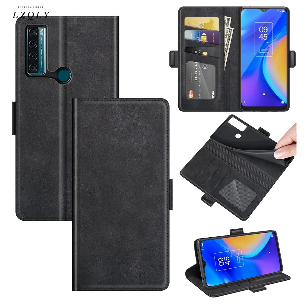 

Case for Tcl 20 Se Leather Wallet Flip Cover Vintage Magnet Phone Case for Tcl 20 Se Coque