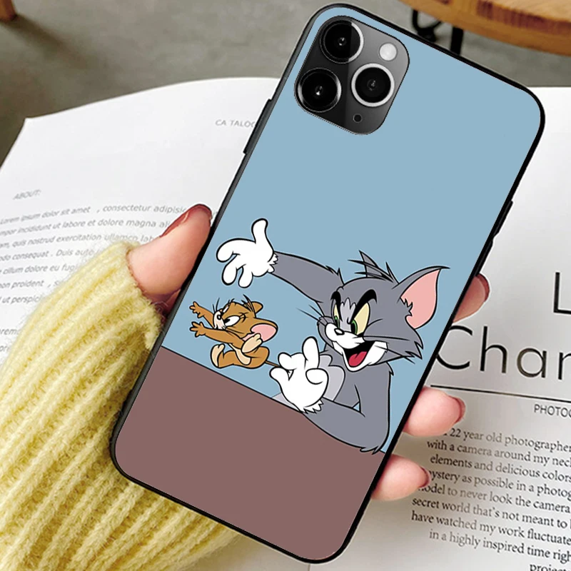 Мультяшный Кот-T-Tom-And Cute-J-Jerry чехол для телефона iPhone 13 11 12 7 8 XS SE 2020 XR mini pro Plus MAX Samsung A52