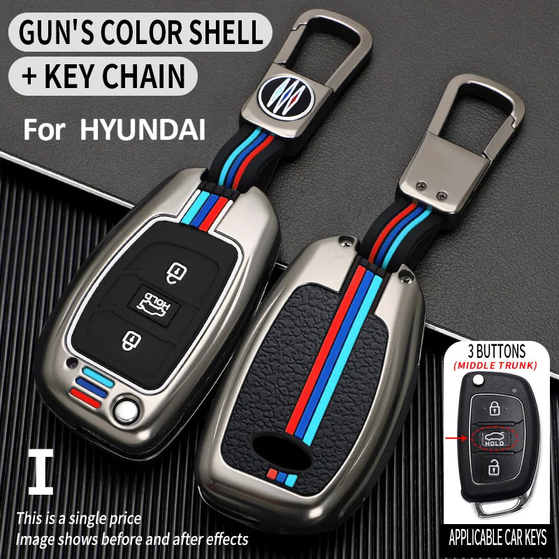 

Флуоресцентный Роскошный металлический чехол для автомобильного ключа чехол для ключей чехол для автомобильных аксессуаров для Hyundai Elantra ...