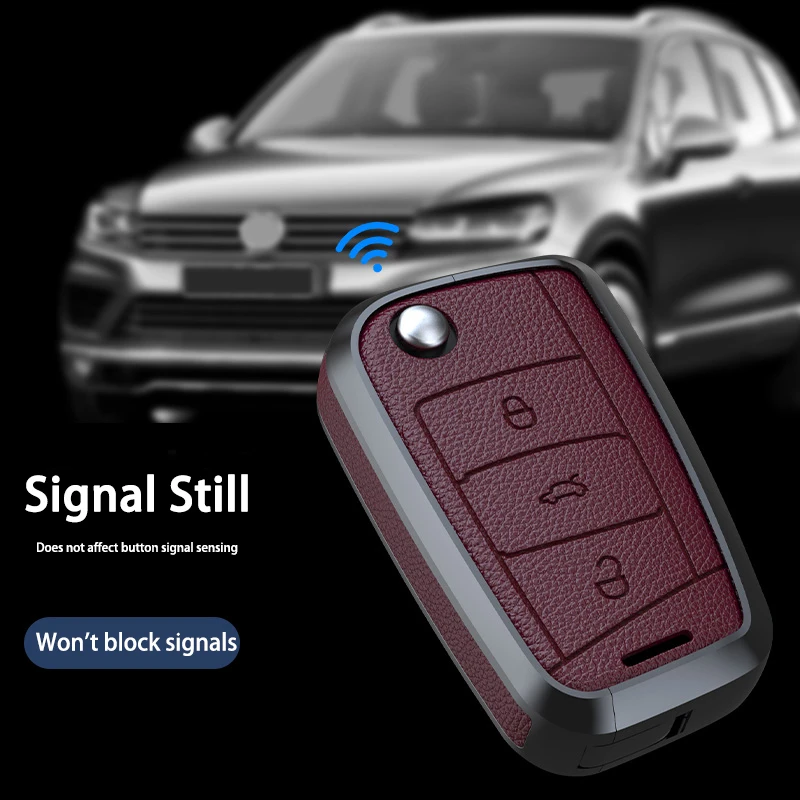

Car Key Case Cover For VW Volkswagen Golf 8 MK8 ID.3 ID.4 For Skoda Octavia 4 A8 Seat Leon MK4 Cupra Formentor 2020 2021 2022