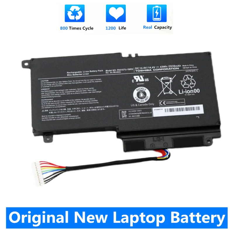 

CSMHY Original New PA5107U-1BRS Battery For Toshiba Satellite L45 L45D L50 P55 P55-A5312 L55 L55T P50-A P55 S55-A5275 S55-A5294