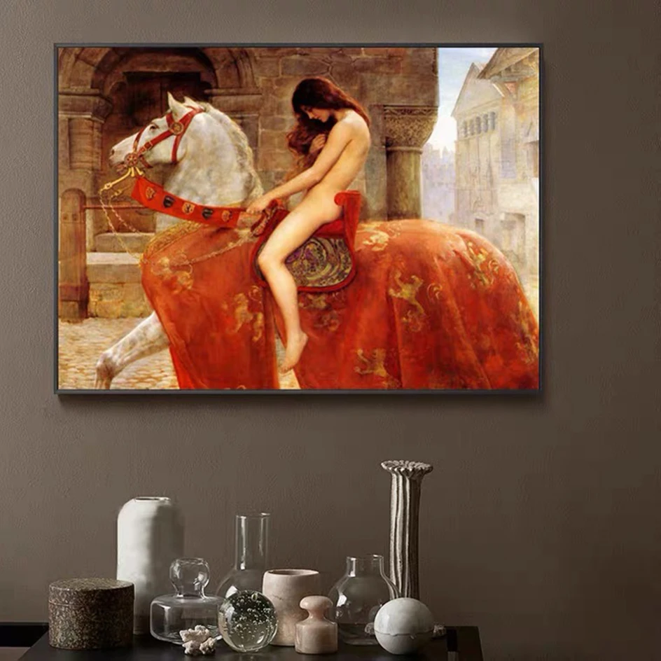 5d сделай сам леди Годива на лошади алмазная живопись квадратный полный набор