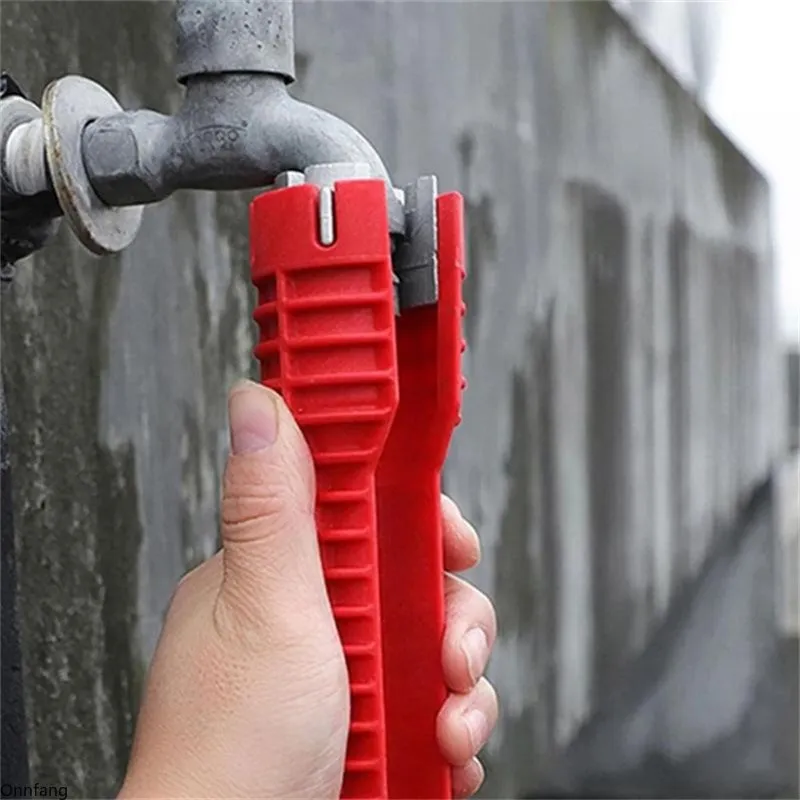 Фото Гаечный ключ 8 в 1, противоскользящий, для ремонта кухонной раковины №2