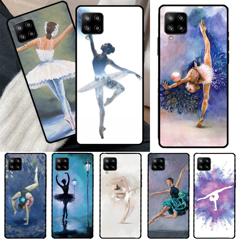 Гимнастический масляный рисунок чехол для Samsung Galaxy A12 A22 A32 A52 A72 A51 A71 A50 A70 A03S A53 A21S A52S
