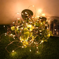 10m led fairy lights copper wire battery powered telecontrol outdoor waterproof string light christmas garland party decor lamp
