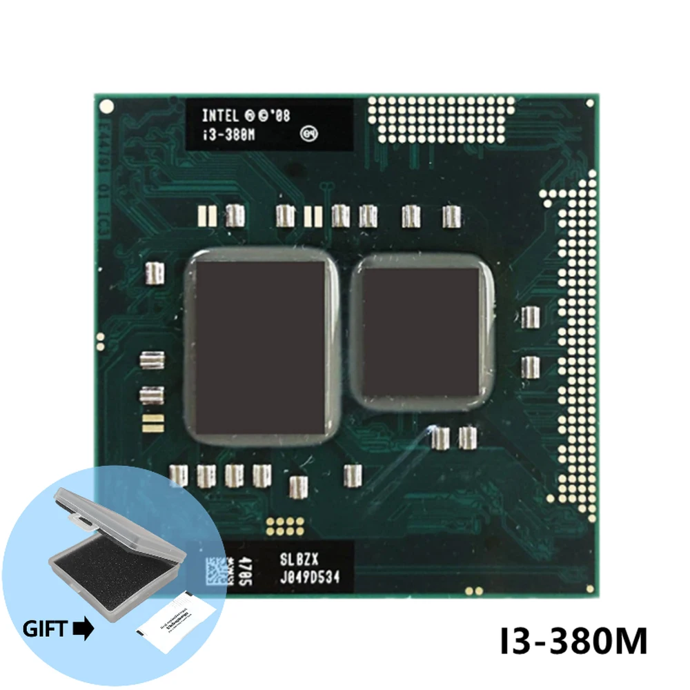 

Процессор Intel Core i3-380M i3 380M SLBZX 2,5 ГГц двухъядерный четырехпоточный 3 Вт 35 Вт Socket G1 / rPGA988A