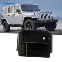 1pc car central armrest storage box abs auto suitable for jeep wrangler jk control modified interior accessories 2011 2017 2018