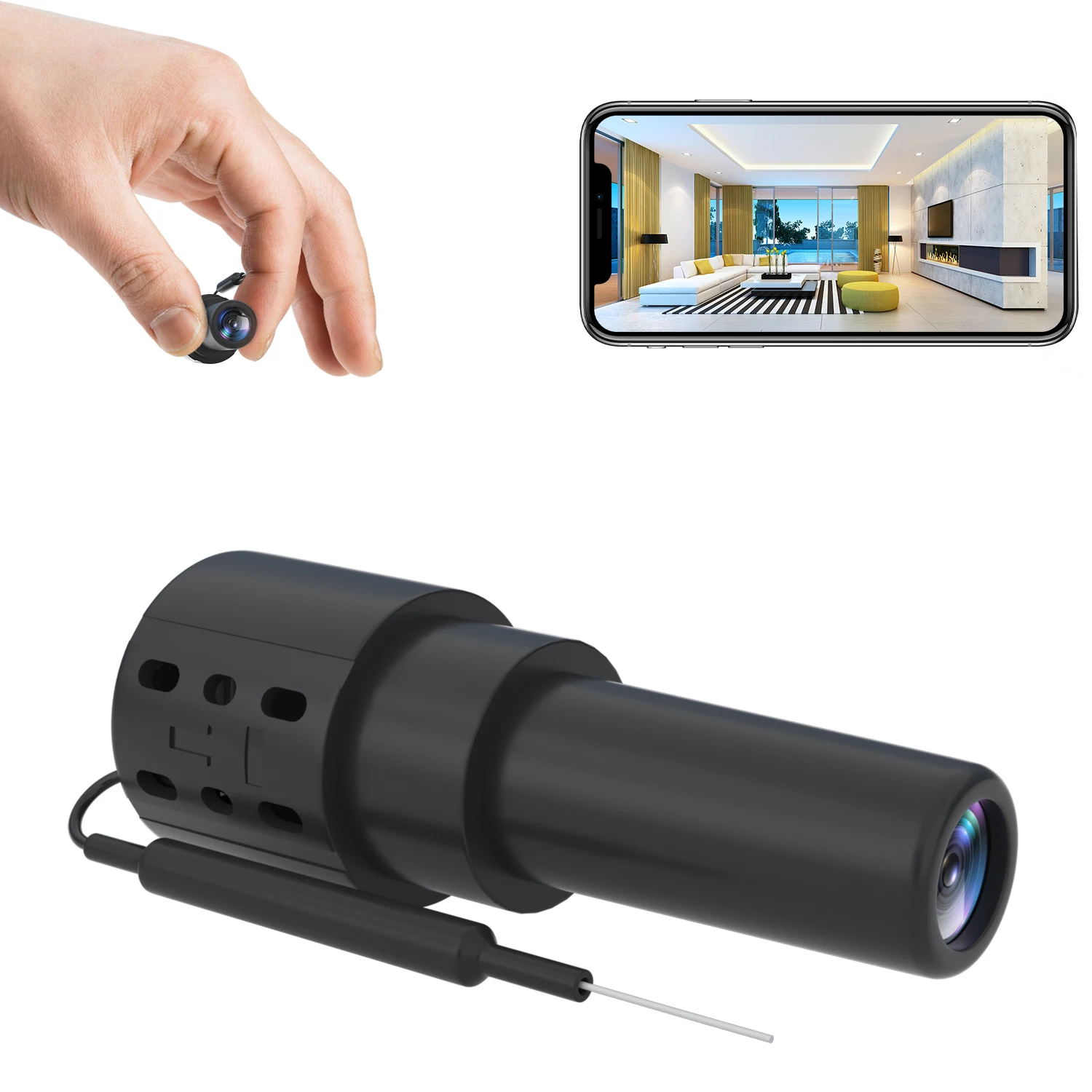 

Мини-камера видеонаблюдения с инфракрасным датчиком движения, Wi-Fi, 1080p, HD