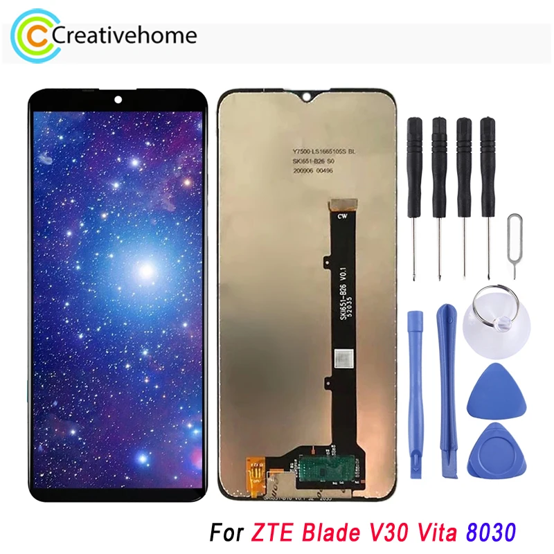 

ЖК-дисплей с дигитайзером для ZTE Blade V30 Vita 8030 OEM, полная сборка, замена