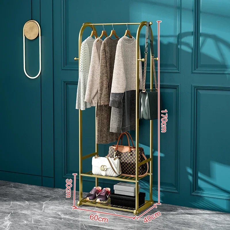 Одежда для спальни железная сушилка балкона металлическая золотая