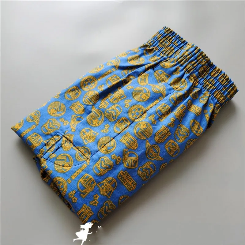 New men's underwear Woven cotton Pants Anime Mems Lounge Sleep Bottoms Shorts