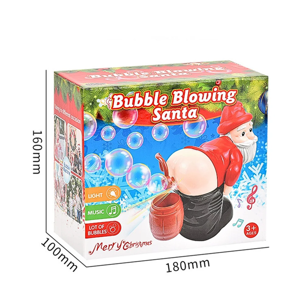 Забавный Санта-Клаус игрушка-производитель пузырьков забавная музыка