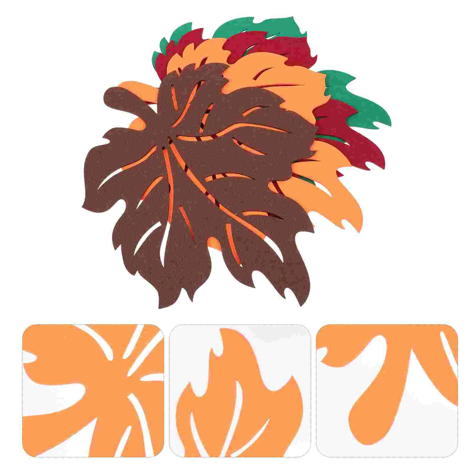 

Mat Table Coaster Leaf Cup Coasters Thanksgiving Placemat Christmas Placemats Felte Felt Maple Mug Coffee Potmats Shaped