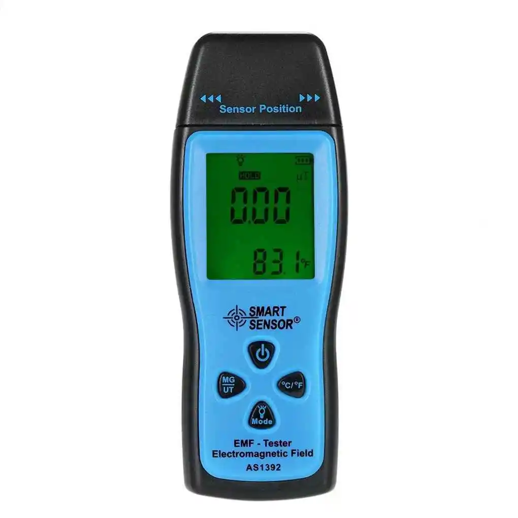 

Handheld Electromagnetic Radiation Detector Digital LCD EMF Meter Smart Sensor AS1392 Radiation Meter 0-2000mG Dosimeter Tester