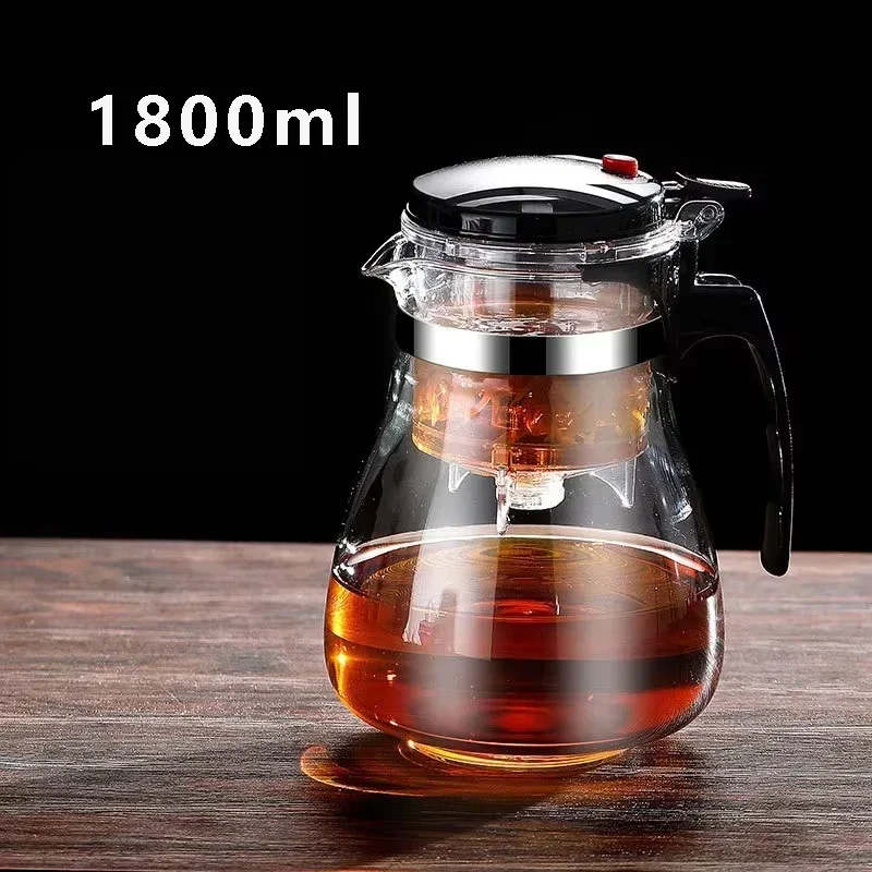 

Прозрачный стеклянный чайник с заварником 500 мл