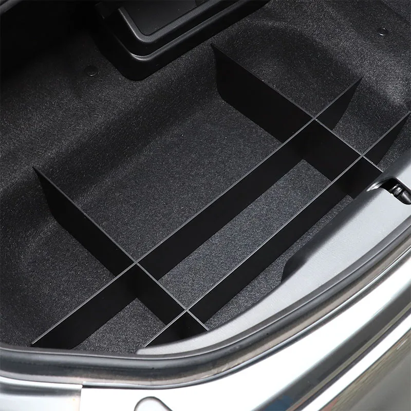 Car Rear Trunk Trunk storage divider Organizer Partition Plate For Mazda MX-5 2016-2023 ABS Auto Accessories
