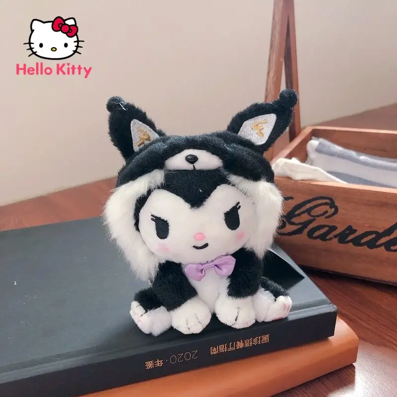 

Плюшевые куклы Hello Kitty Kuromi, куклы, украшения для комнаты для девочек, прикроватные подушки для девочек, платье принцессы, спальня