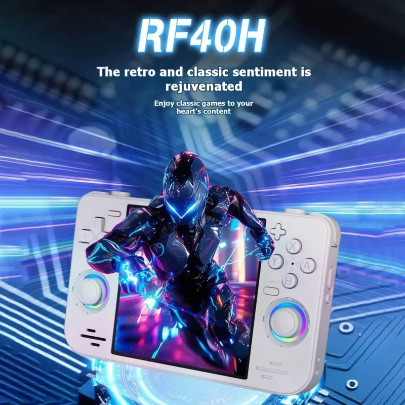 Фото 【ДЕНЬ БЛАГОДАРЕНЬЯ】Портативная игровая консоль RF40H с 4,0-дюймовым IPS-экраном, 128 ГБ памяти, Wi-Fi, ретро-игровая консоль с открытым исходным кодом, 30+ эмуляторов №1