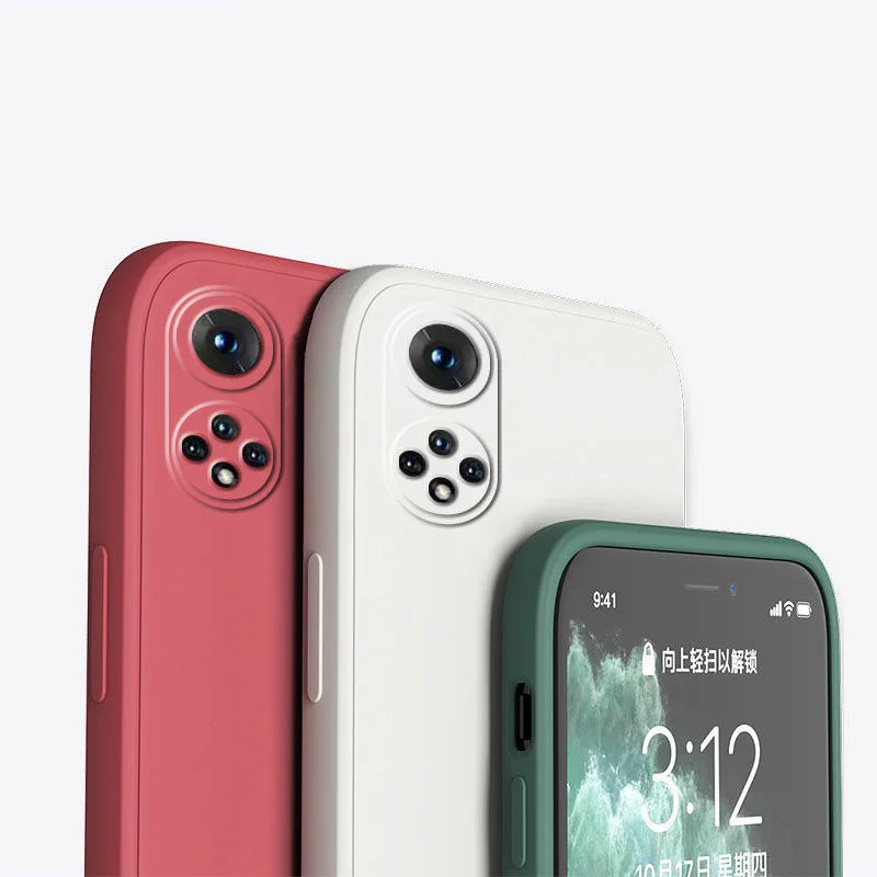 

For Honor 50 Pro 50SE 50 se Simple Liquid Silicone Phone Case For Honor50 Pro honor50se Lens Protection Cover Shell Anti-fall