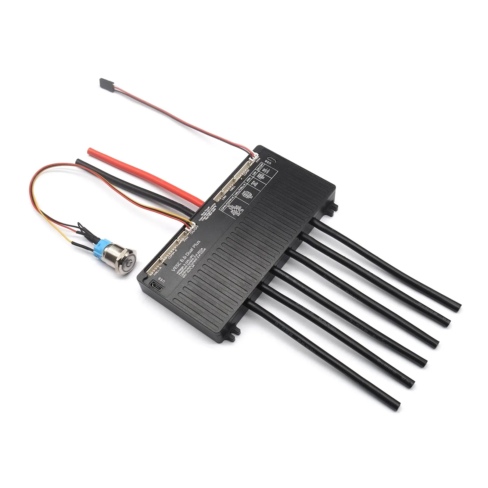 

Freerchobby ESC based on Vesc 6 Dual ESC6.6 12S 200A Skate Board AGV Go kart Motor Controller