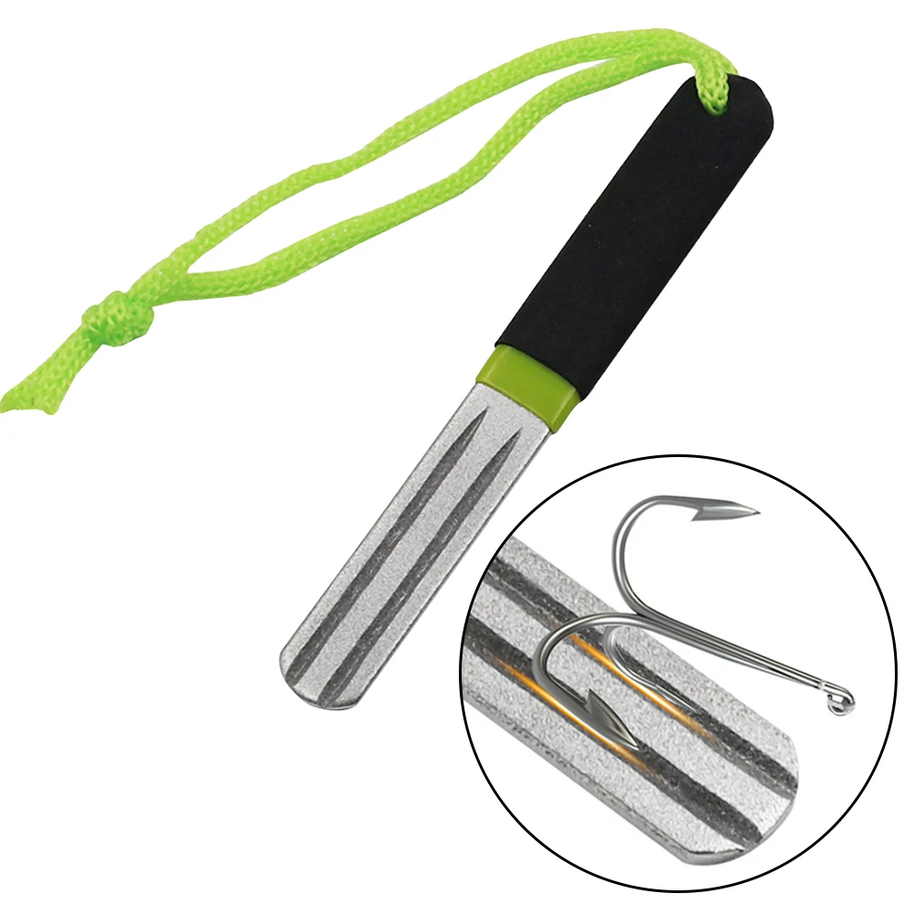 

Multifunctional Fishing Hook Frosted Grinder Diamond Knife Sharpener Whetstone