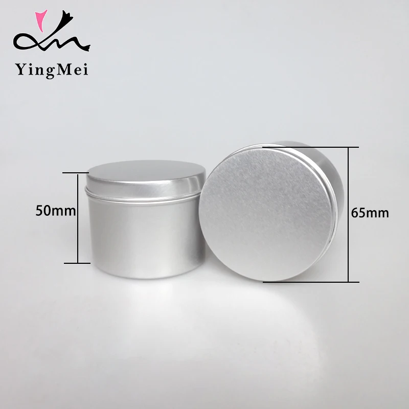 

100ml Cream Pills Jewelry Storage Cosmetic Gift Packaging Round Metal Aluminum Tin Box With Lid