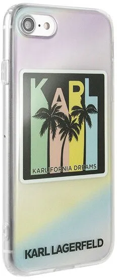 Чехол CG Mobile Karl Lagerfeld TPU Kalifornia Dreams Hard для iPhone 7/8/SE 2020 цвет Переливающийся - купить по