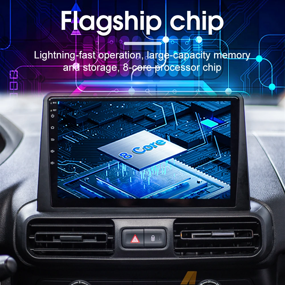 Автомагнитола Android 16 с CarPlay для Citroen Berlingo 2019, Peugeot Partner Rifter 2020, Opel Combo, мультимедиа, видео, Wi-Fi (art.: 3920d7e77d2ce) - 3920d7e77d2ce