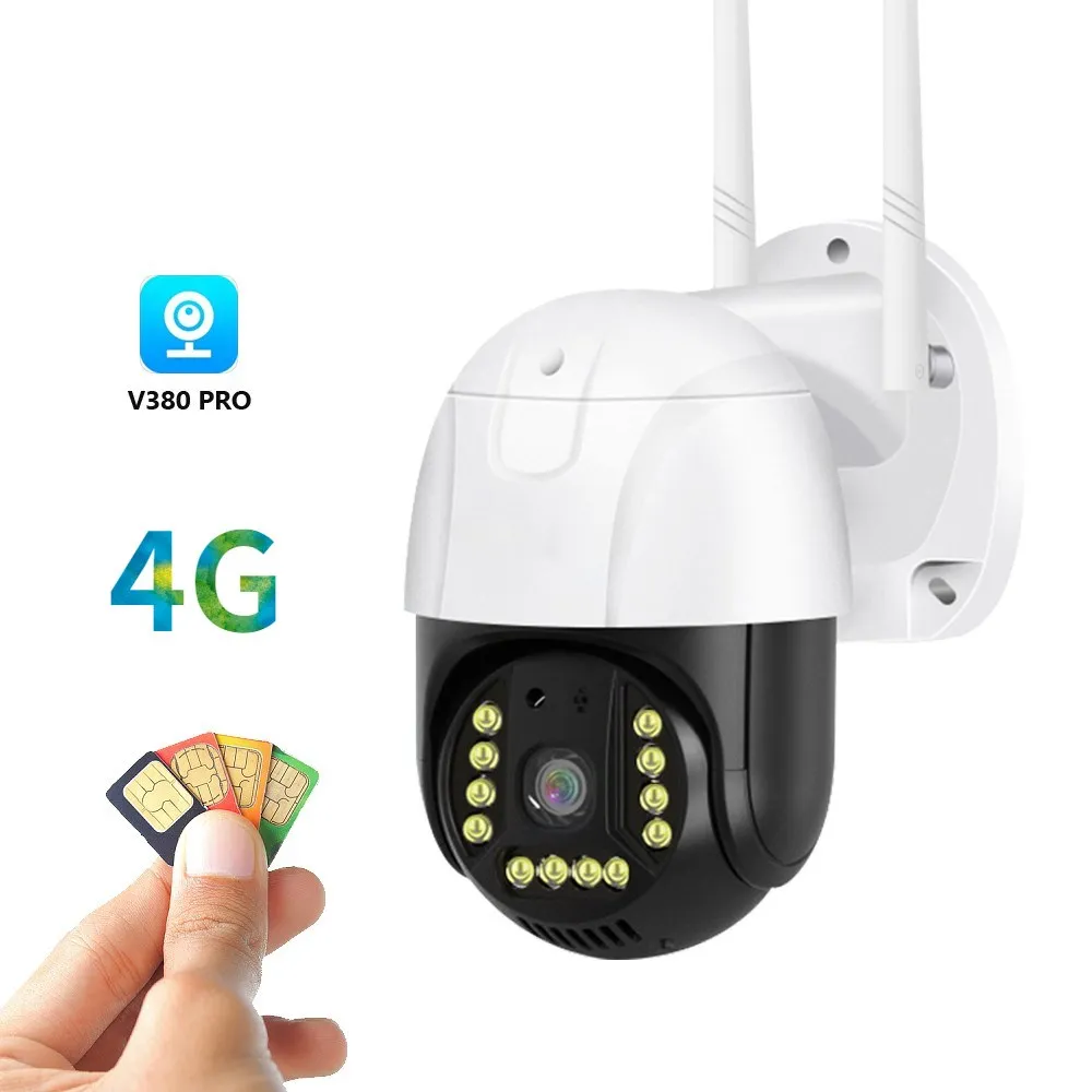 

Новая наружная камера видеонаблюдения 4G Gsm Sim V380 Pro 1080p Cloud 4x Zoom Ip66 Беспроводная защита безопасности Ip Cctv Бесплатная доставка