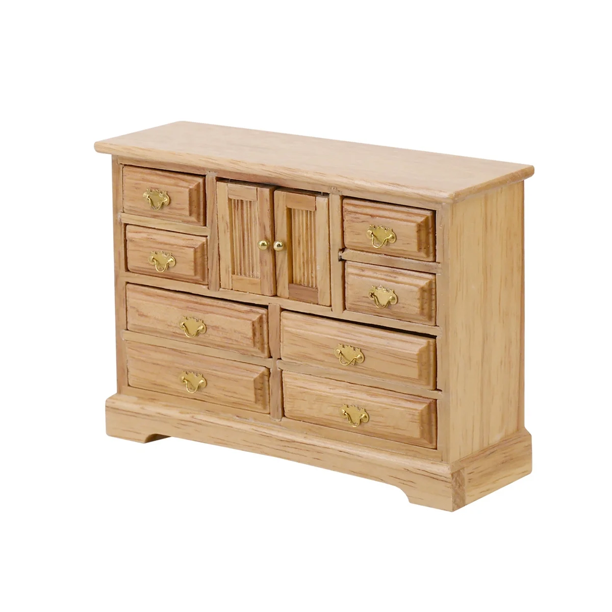 

1/12 Scale Miniature Nightstand Mini Wooden Furniture OB11 Doll House Bedroom Accessories